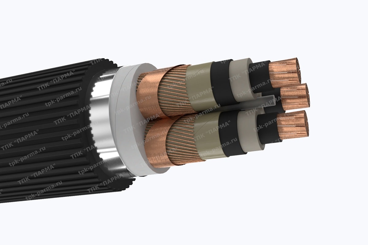 Фотография провода Кабель ПвПу2гж 3х400/70 - 20кВ